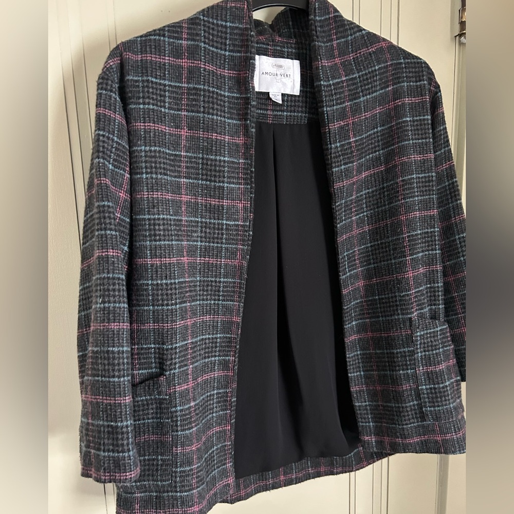 Amour Vert Wool Blend Blazer Jacket —  size M